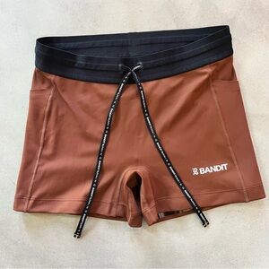 Bandit Coffee Brown 3” Compression Running Shorts Size Small